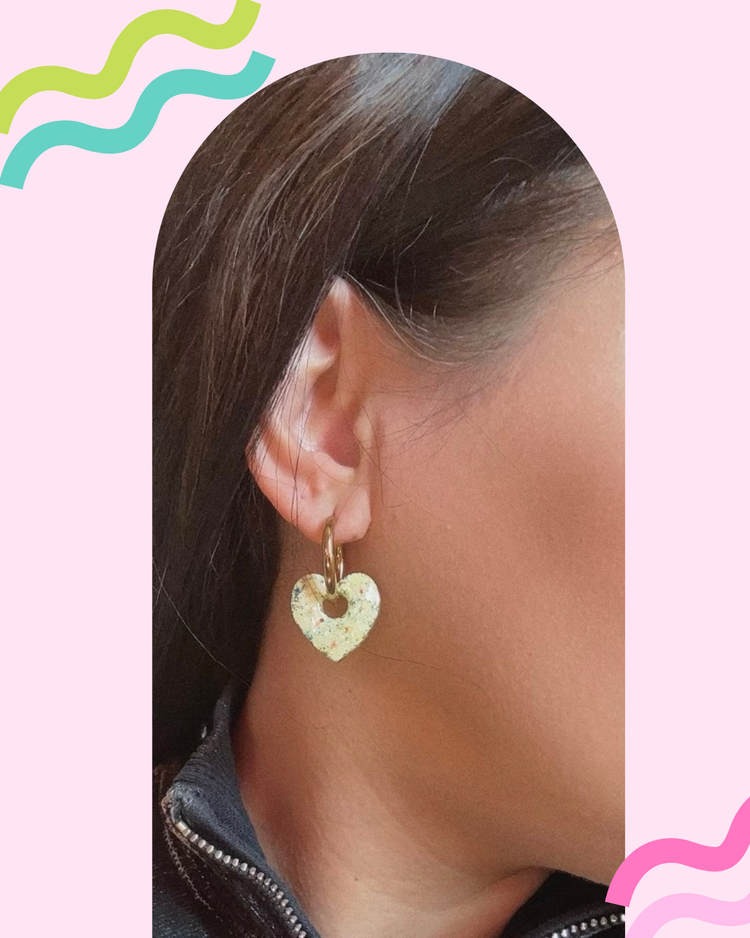 Boucles d’oreilles cœur❤️